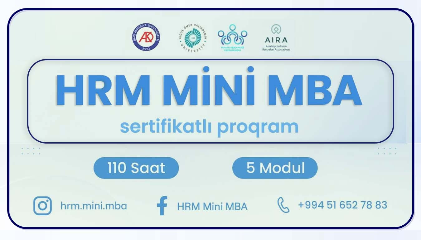 HRM mini-MBA sertifikatlı təlim proqramına qeydiyyat başladı