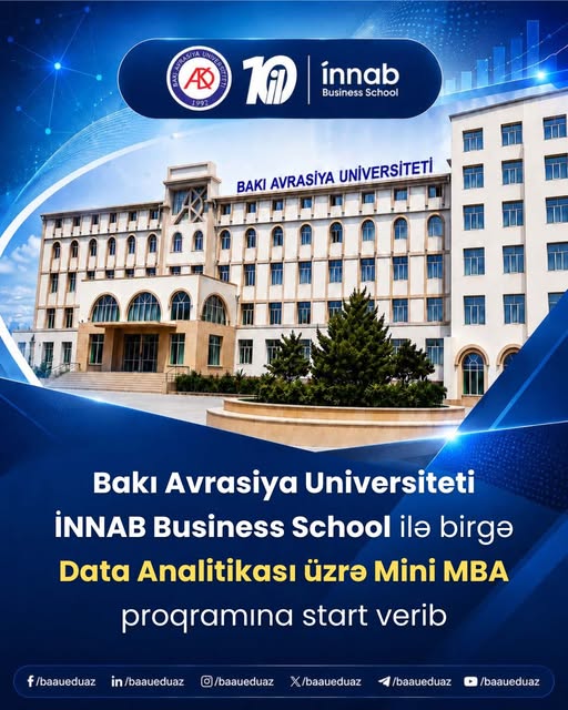 Data Analitika üzrə "Mini-MBA" proqramına qeydiyyat başladı !