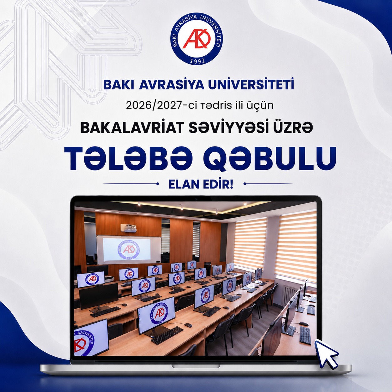 BAAU 2026/2027-ci tədris ili üçün bakalavriat səviyyəsi üzrə tələbə qəbulu elan edir