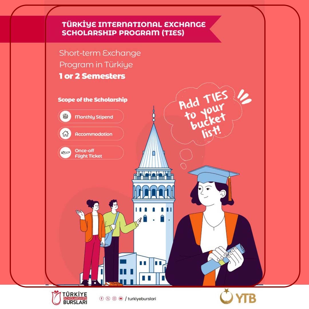 Türkiyə Beynəlxalq Mübadilə Təqaüd Proqramı üzrə təqaüdlü mübadilə proqramında iştirak etmək üçün müraciətlər qəbul olunur.