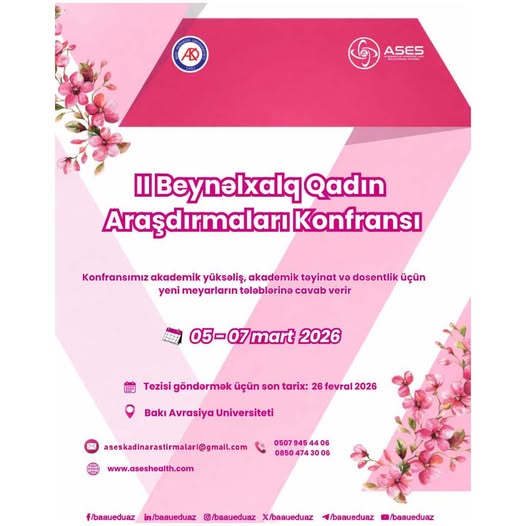 III Beynəlxalq Qadın Araşdırmaları Konfransı keçiriləcək