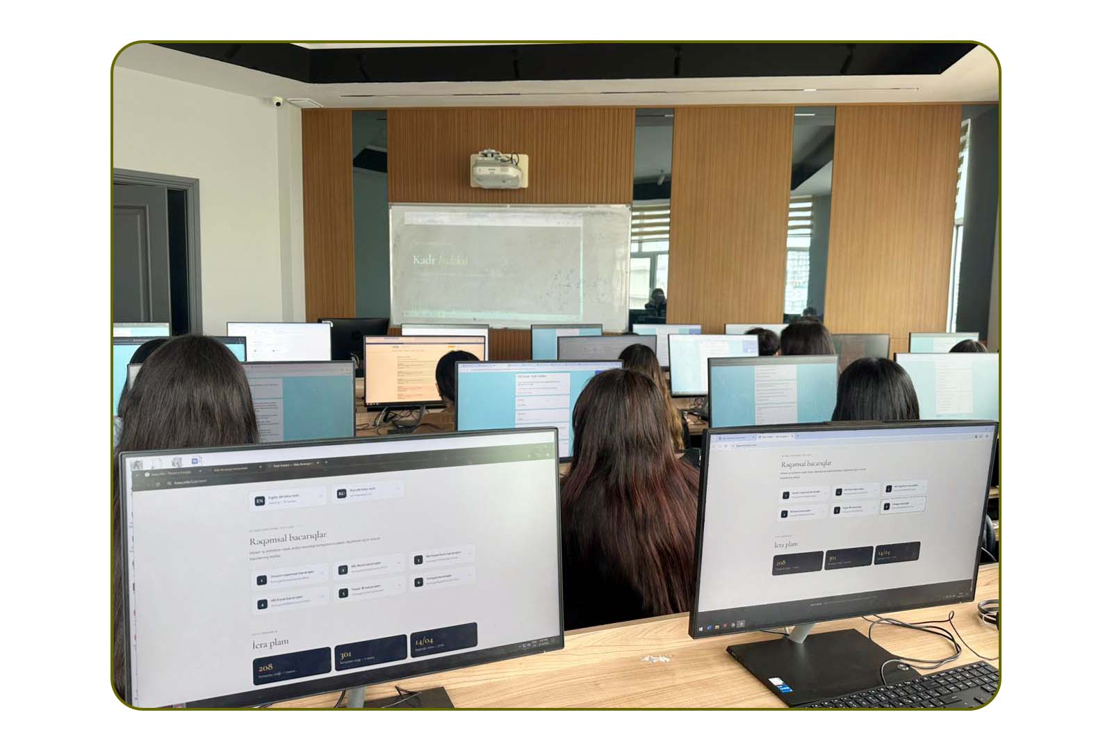 Universitetimizdə “Kadr indeksi” layihəsi çərçivəsində bir qrup tələbələrin akademik və qeyri-akadem