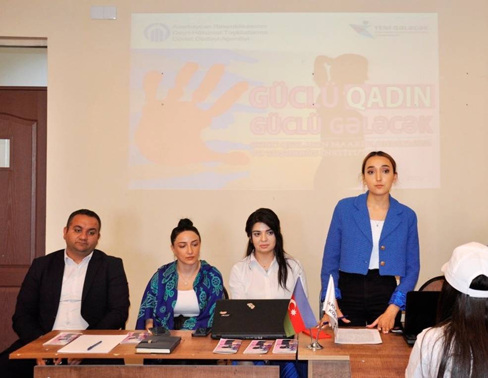 The training of the project "Strong Woman - Strong Future" was held by Baku Eurasian University beyond campus.