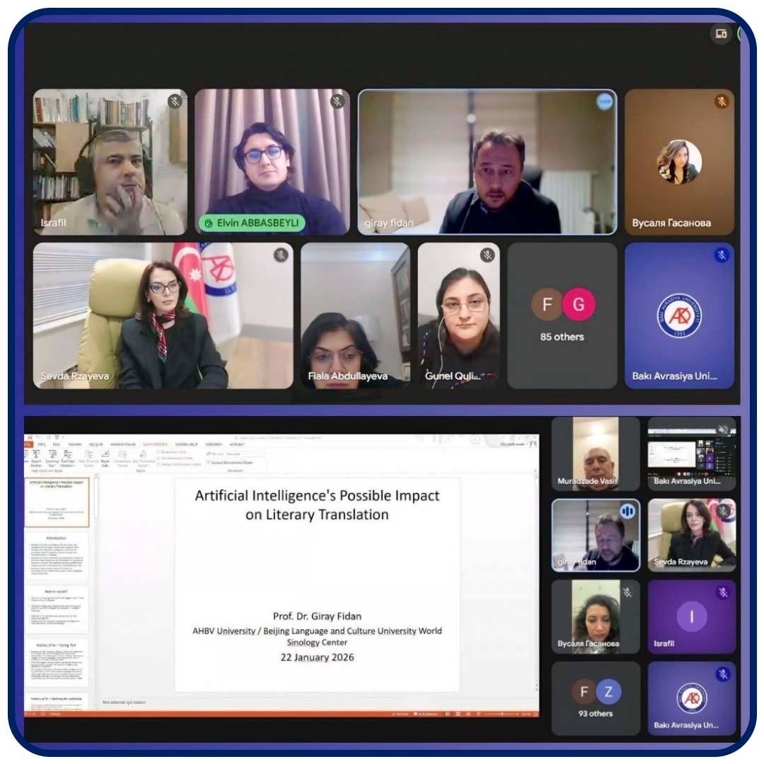 Süni intellektin bədii tərcüməyə təsiri müzakirə olunub