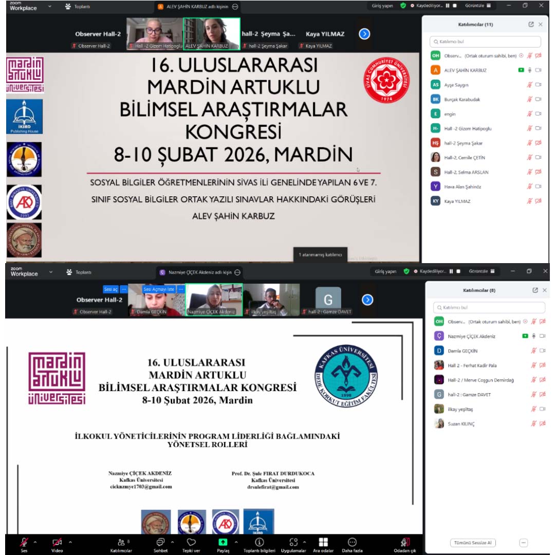 Universitetin tərəfdaşlığı ilə keçirilən 16-cı Beynəlxalq Mardin Artuklu Elmi Araşdırmalar Konfransı uğurla baş tutub