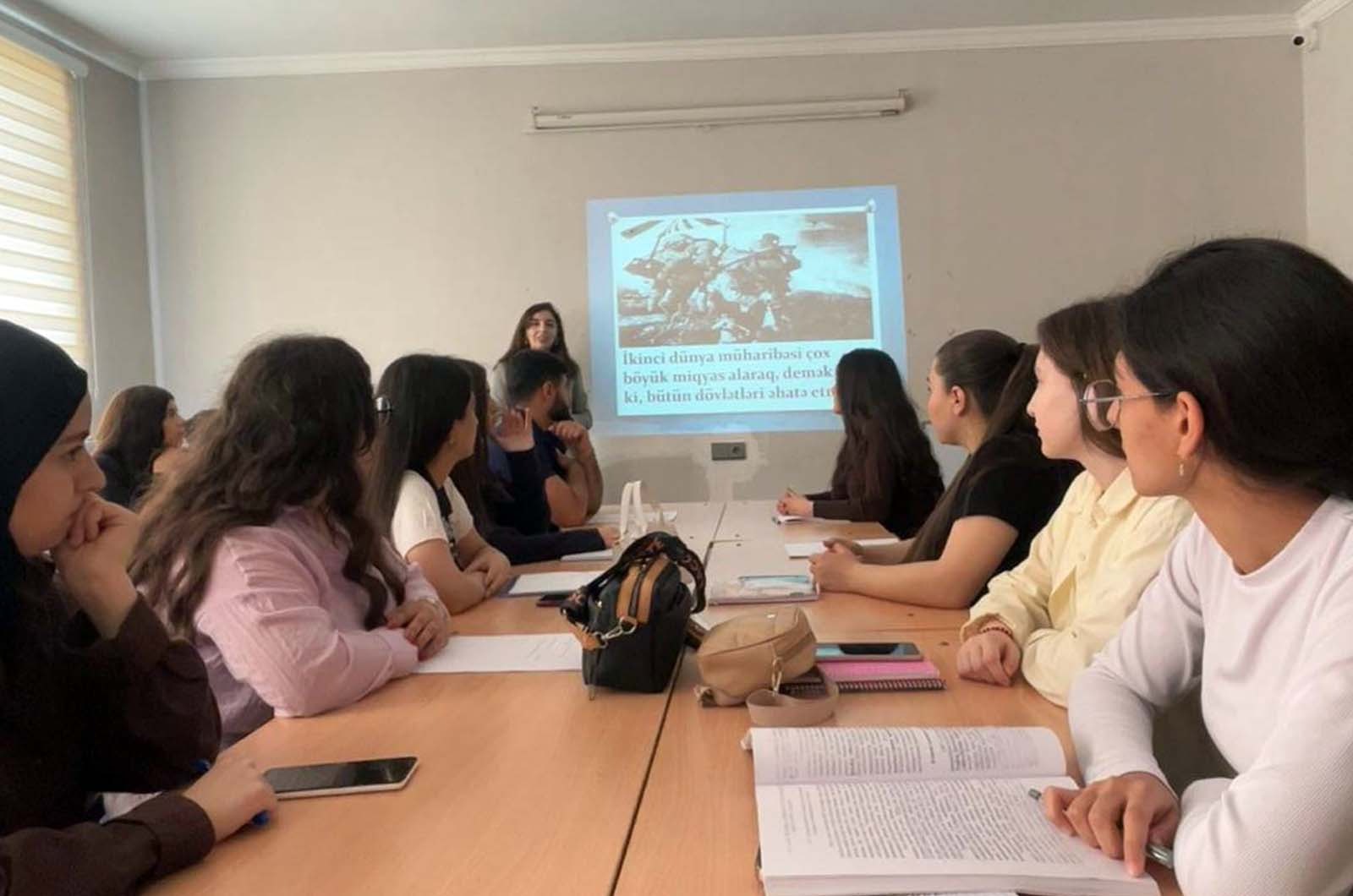 Universitetimizdə Faşizm üzərində qələbənin 81-ci ildönümünə həsr olunmuş tədbir keçirilib