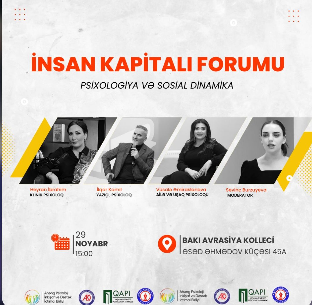 İnsan Kapitalı Forumu – Qeydiyyat başladı!