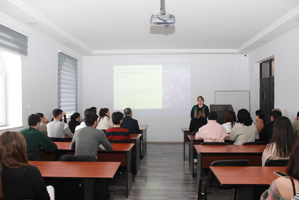 A scientific seminar on 'Current Issues in the Formation of a Green Energy Zone in Azerbaijan' was held at BAAU