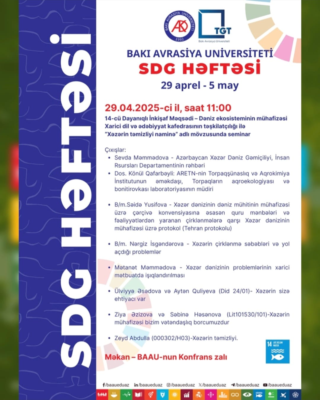 Cross sectoral dialogue about SDGs